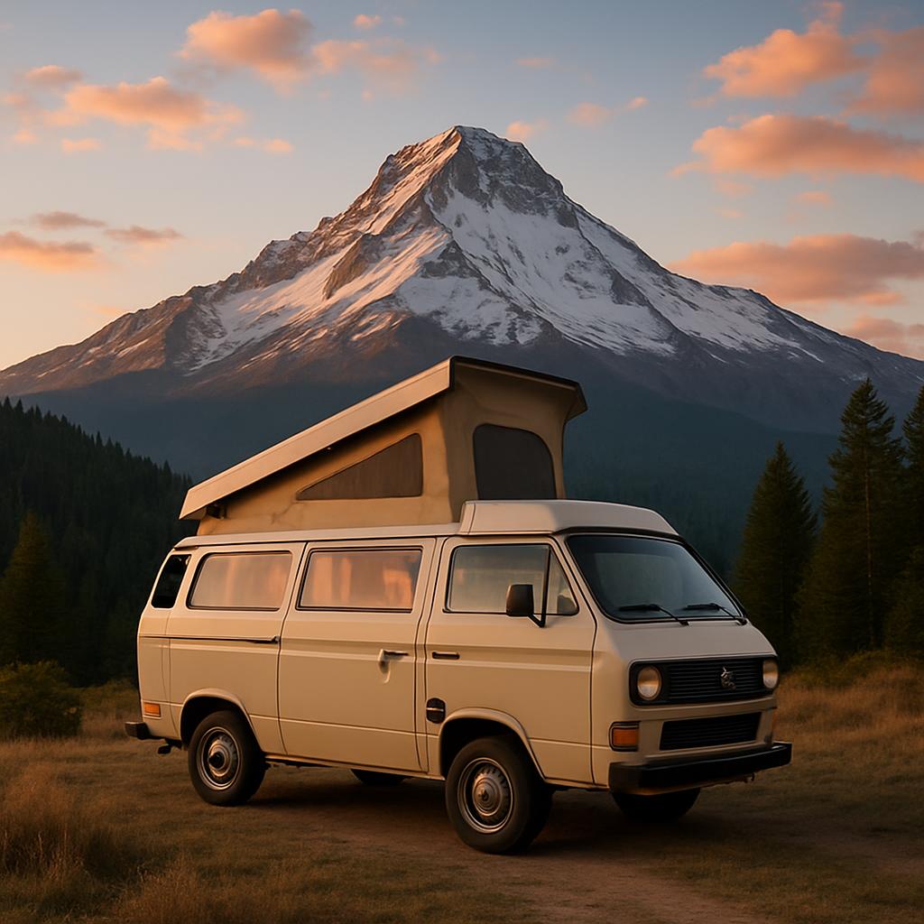 van & tent camping options.